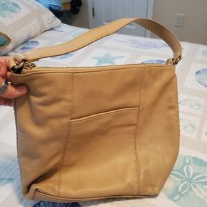 Tommy Bahama Tan leather purse